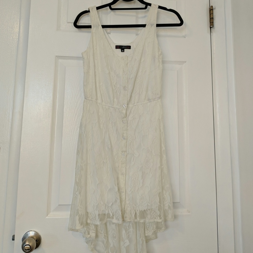 Womens medium Hi-lo lace dress